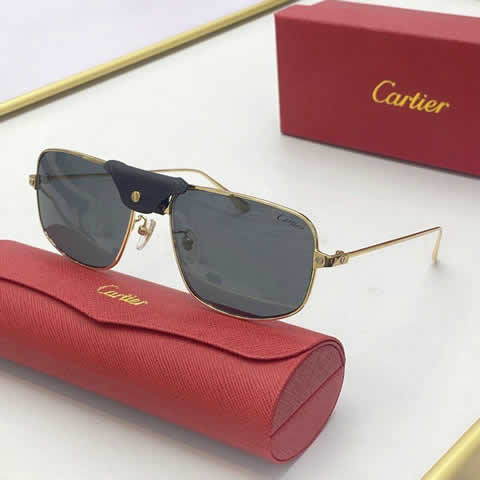 Replica Cartier Sunglasses for Men Women Polarized UV400 Protection Mirrored Lens with Spring Hinges 18