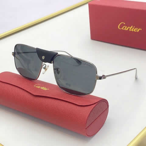 Replica Cartier Sunglasses for Men Women Polarized UV400 Protection Mirrored Lens with Spring Hinges 14