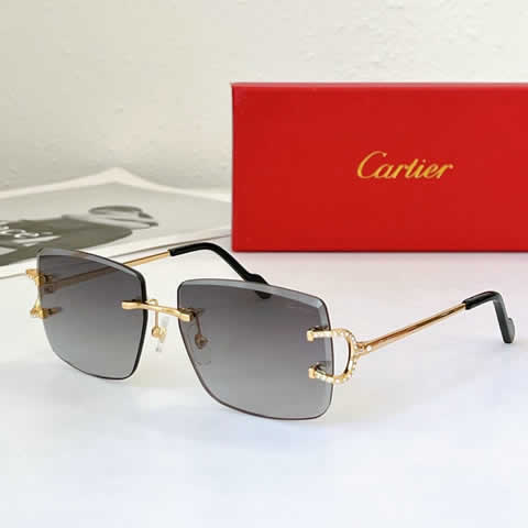 Replica Cartier Sunglasses for Men Women Polarized UV400 Protection Mirrored Lens with Spring Hinges 12
