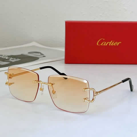 Replica Cartier Sunglasses for Men Women Polarized UV400 Protection Mirrored Lens with Spring Hinges 11