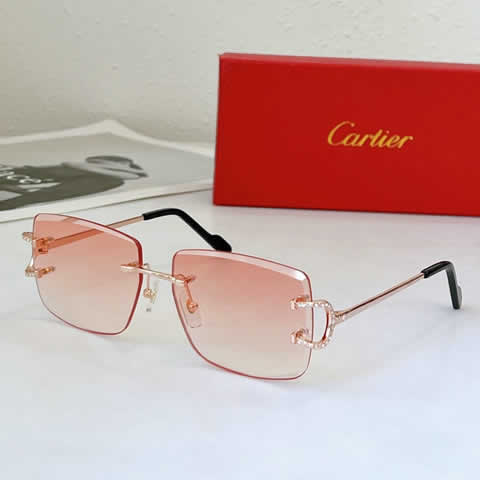Replica Cartier Sunglasses for Men Women Polarized UV400 Protection Mirrored Lens with Spring Hinges 07