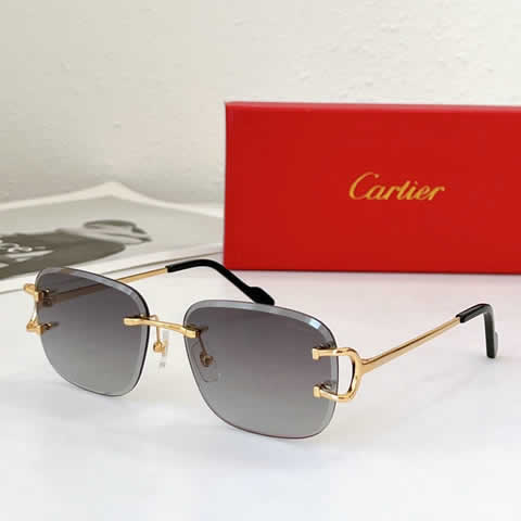 Replica Cartier Sunglasses for Men Women Polarized UV400 Protection Mirrored Lens with Spring Hinges 06
