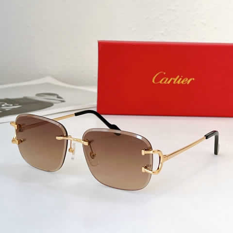 Replica Cartier Sunglasses for Men Women Polarized UV400 Protection Mirrored Lens with Spring Hinges 04