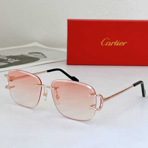 Replica Cartier Sunglasses for Men Women Polarized UV400 Protection Mirrored Lens with Spring Hinges 02