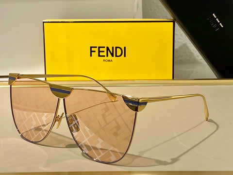 Replica Fendi Fashion Brand Designer Cat Eye Women Sunglasses Oversized Sun Glasses Cat eye Vintage Female Eyewear 132