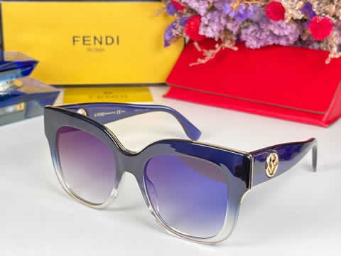 Replica Fendi Fashion Brand Designer Cat Eye Women Sunglasses Oversized Sun Glasses Cat eye Vintage Female Eyewear 115