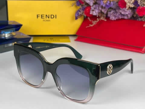 Replica Fendi Fashion Brand Designer Cat Eye Women Sunglasses Oversized Sun Glasses Cat eye Vintage Female Eyewear 112