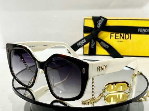 Replica Fendi Fashion Brand Designer Cat Eye Women Sunglasses Oversized Sun Glasses Cat eye Vintage Female Eyewear 97