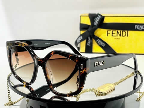 Replica Fendi Fashion Brand Designer Cat Eye Women Sunglasses Oversized Sun Glasses Cat eye Vintage Female Eyewear 94