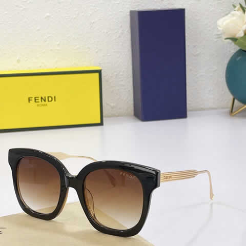Replica Fendi Fashion Brand Designer Cat Eye Women Sunglasses Oversized Sun Glasses Cat eye Vintage Female Eyewear 80