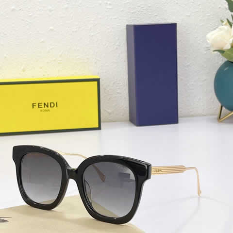 Replica Fendi Fashion Brand Designer Cat Eye Women Sunglasses Oversized Sun Glasses Cat eye Vintage Female Eyewear 78