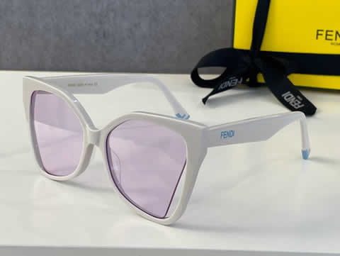 Replica Fendi Fashion Brand Designer Cat Eye Women Sunglasses Oversized Sun Glasses Cat eye Vintage Female Eyewear 73
