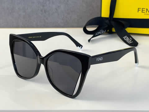 Replica Fendi Fashion Brand Designer Cat Eye Women Sunglasses Oversized Sun Glasses Cat eye Vintage Female Eyewear 72
