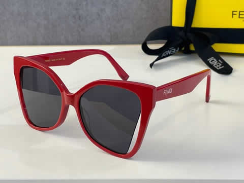 Replica Fendi Fashion Brand Designer Cat Eye Women Sunglasses Oversized Sun Glasses Cat eye Vintage Female Eyewear 71