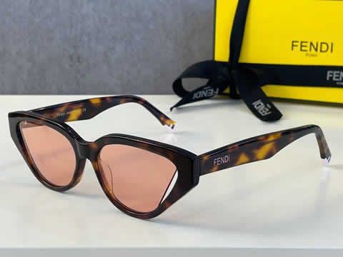 Replica Fendi Fashion Brand Designer Cat Eye Women Sunglasses Oversized Sun Glasses Cat eye Vintage Female Eyewear 70