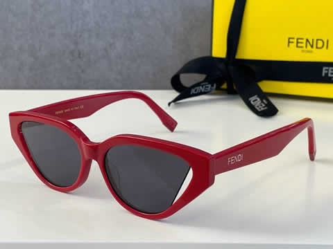 Replica Fendi Fashion Brand Designer Cat Eye Women Sunglasses Oversized Sun Glasses Cat eye Vintage Female Eyewear 68