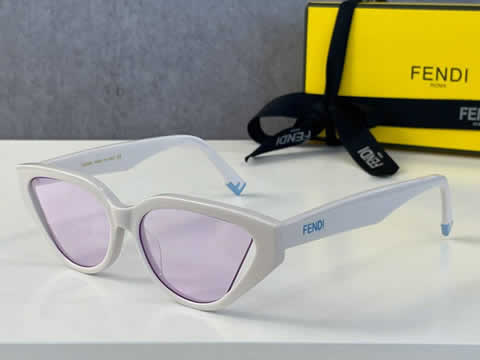 Replica Fendi Fashion Brand Designer Cat Eye Women Sunglasses Oversized Sun Glasses Cat eye Vintage Female Eyewear 66