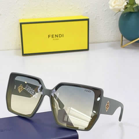 Replica Fendi Fashion Brand Designer Cat Eye Women Sunglasses Oversized Sun Glasses Cat eye Vintage Female Eyewear 55