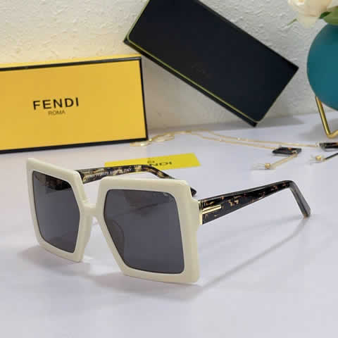 Replica Fendi Fashion Brand Designer Cat Eye Women Sunglasses Oversized Sun Glasses Cat eye Vintage Female Eyewear 50