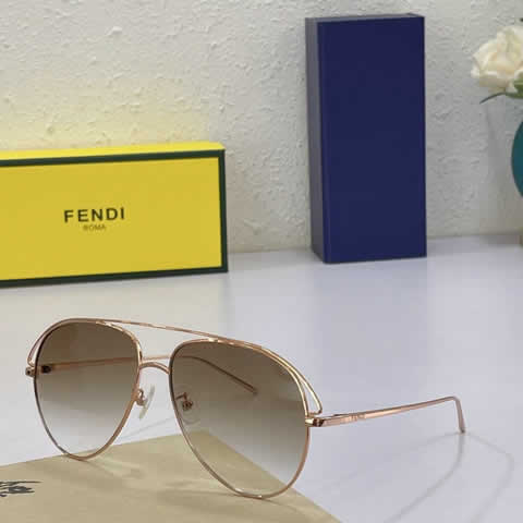 Replica Fendi Fashion Brand Designer Cat Eye Women Sunglasses Oversized Sun Glasses Cat eye Vintage Female Eyewear 44