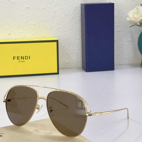 Replica Fendi Fashion Brand Designer Cat Eye Women Sunglasses Oversized Sun Glasses Cat eye Vintage Female Eyewear 43