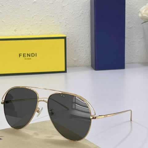 Replica Fendi Fashion Brand Designer Cat Eye Women Sunglasses Oversized Sun Glasses Cat eye Vintage Female Eyewear 42
