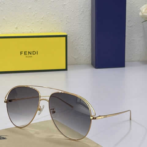 Replica Fendi Fashion Brand Designer Cat Eye Women Sunglasses Oversized Sun Glasses Cat eye Vintage Female Eyewear 41