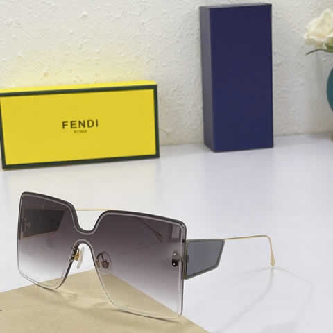 Replica Fendi Fashion Brand Designer Cat Eye Women Sunglasses Oversized Sun Glasses Cat eye Vintage Female Eyewear 38