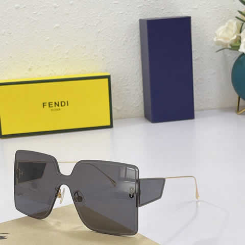 Replica Fendi Fashion Brand Designer Cat Eye Women Sunglasses Oversized Sun Glasses Cat eye Vintage Female Eyewear 37