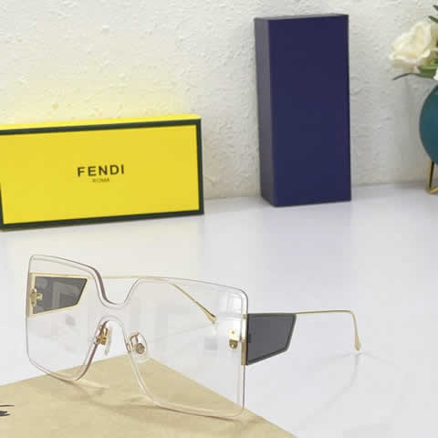Replica Fendi Fashion Brand Designer Cat Eye Women Sunglasses Oversized Sun Glasses Cat eye Vintage Female Eyewear 36