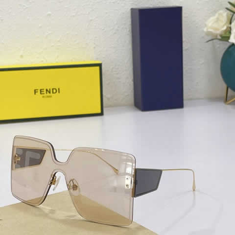 Replica Fendi Fashion Brand Designer Cat Eye Women Sunglasses Oversized Sun Glasses Cat eye Vintage Female Eyewear 35