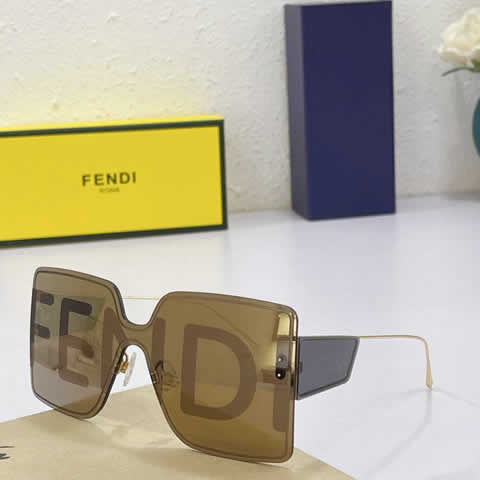 Replica Fendi Fashion Brand Designer Cat Eye Women Sunglasses Oversized Sun Glasses Cat eye Vintage Female Eyewear 34