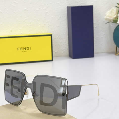 Replica Fendi Fashion Brand Designer Cat Eye Women Sunglasses Oversized Sun Glasses Cat eye Vintage Female Eyewear 33