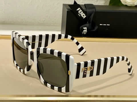 Replica Fendi Fashion Brand Designer Cat Eye Women Sunglasses Oversized Sun Glasses Cat eye Vintage Female Eyewear 30