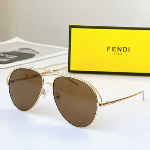 Replica Fendi Fashion Brand Designer Cat Eye Women Sunglasses Oversized Sun Glasses Cat eye Vintage Female Eyewear 27