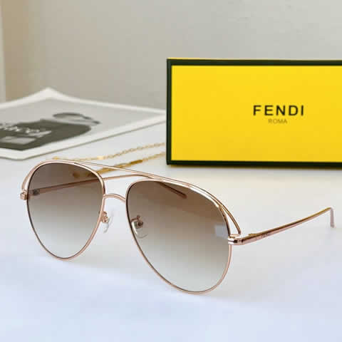 Replica Fendi Fashion Brand Designer Cat Eye Women Sunglasses Oversized Sun Glasses Cat eye Vintage Female Eyewear 26