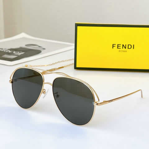 Replica Fendi Fashion Brand Designer Cat Eye Women Sunglasses Oversized Sun Glasses Cat eye Vintage Female Eyewear 25