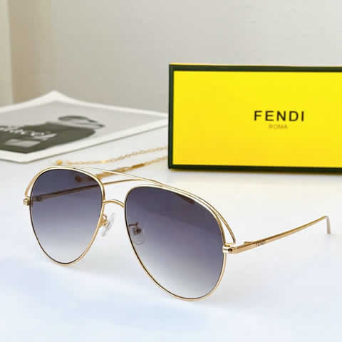 Replica Fendi Fashion Brand Designer Cat Eye Women Sunglasses Oversized Sun Glasses Cat eye Vintage Female Eyewear 24