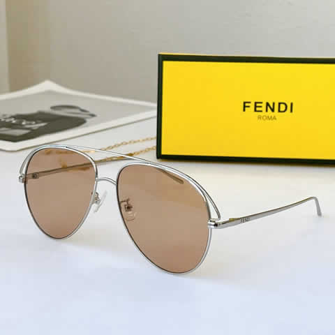 Replica Fendi Fashion Brand Designer Cat Eye Women Sunglasses Oversized Sun Glasses Cat eye Vintage Female Eyewear 23