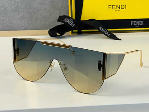 Replica Fendi Fashion Brand Designer Cat Eye Women Sunglasses Oversized Sun Glasses Cat eye Vintage Female Eyewear 12