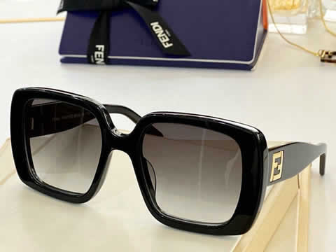 Replica Fendi Fashion Brand Designer Cat Eye Women Sunglasses Oversized Sun Glasses Cat eye Vintage Female Eyewear 11