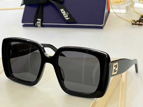Replica Fendi Fashion Brand Designer Cat Eye Women Sunglasses Oversized Sun Glasses Cat eye Vintage Female Eyewear 07