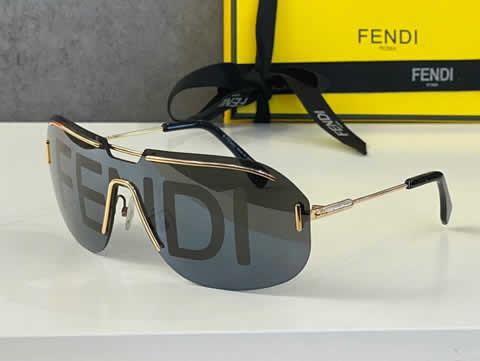 Replica Fendi Fashion Brand Designer Cat Eye Women Sunglasses Oversized Sun Glasses Cat eye Vintage Female Eyewear 06