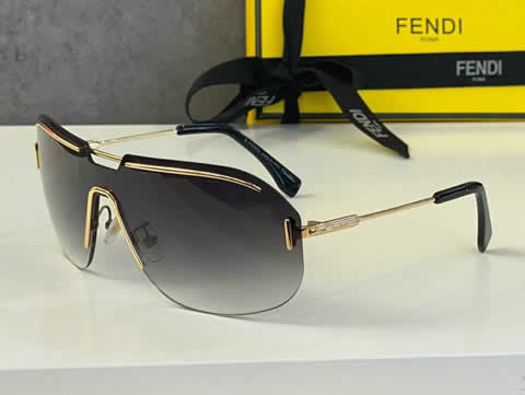 Replica Fendi Fashion Brand Designer Cat Eye Women Sunglasses Oversized Sun Glasses Cat eye Vintage Female Eyewear 04