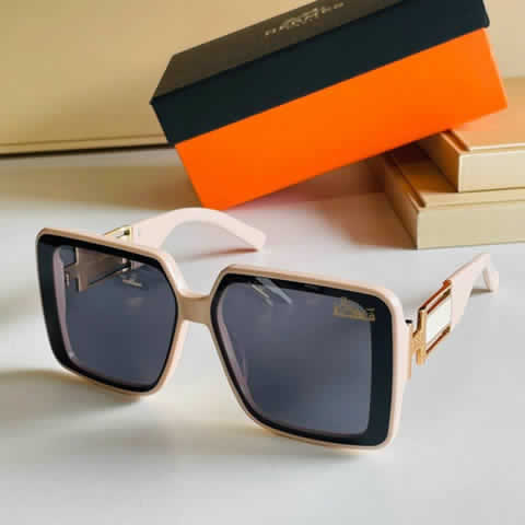 Replica Hermes Luxury Brand Sunglasses Men Polarized Driving Coating Glasses Metal Rimless Pilot Sun glasses For Men 38