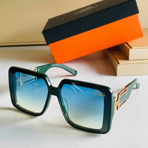 Replica Hermes Luxury Brand Sunglasses Men Polarized Driving Coating Glasses Metal Rimless Pilot Sun glasses For Men 37
