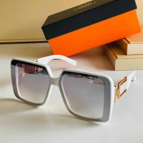 Replica Hermes Luxury Brand Sunglasses Men Polarized Driving Coating Glasses Metal Rimless Pilot Sun glasses For Men 32