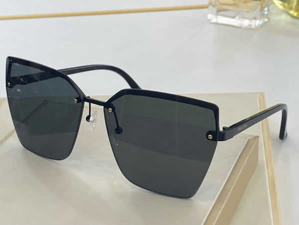 Replica Miu Miu 2022 Vintage Metal Men Sunglasses Brand Designer Sun Glasses Women Female Classic Driving Eyewear uv400 55
