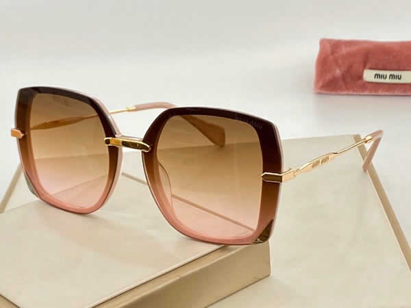 Replica Miu Miu 2022 Vintage Metal Men Sunglasses Brand Designer Sun Glasses Women Female Classic Driving Eyewear uv400 52