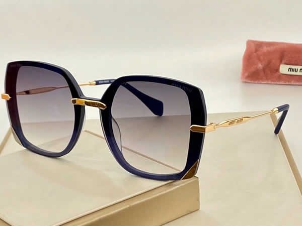 Replica Miu Miu 2022 Vintage Metal Men Sunglasses Brand Designer Sun Glasses Women Female Classic Driving Eyewear uv400 50